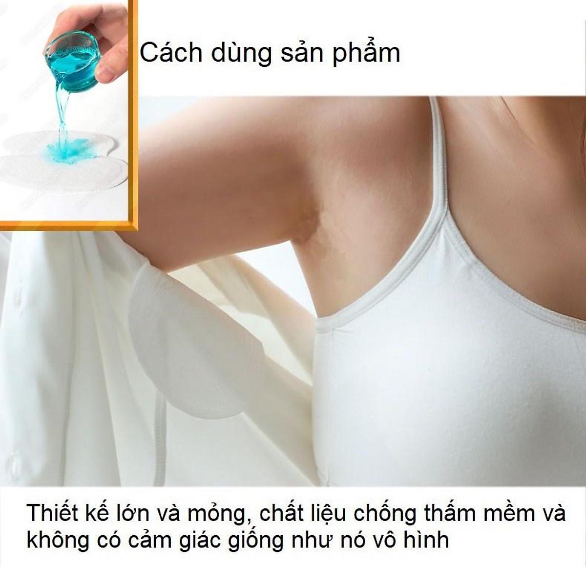 Túi 10 Miếng dán nách áo thấm mồ hôi ngăn ướt áo hiệu quả khử mùi hôi cho cả nam và nữ Giải Pháp Tối Ưu Trong Mùa Hè - Set 20 miếng