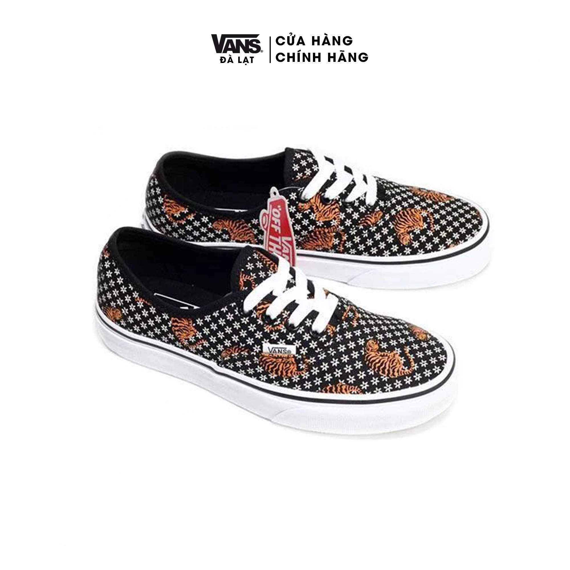 Giày thể thao thấp cổ nam nữ họa tiết hoa và hổ Vans UA Authentic Tiger Floral - VN0A2Z5I19M