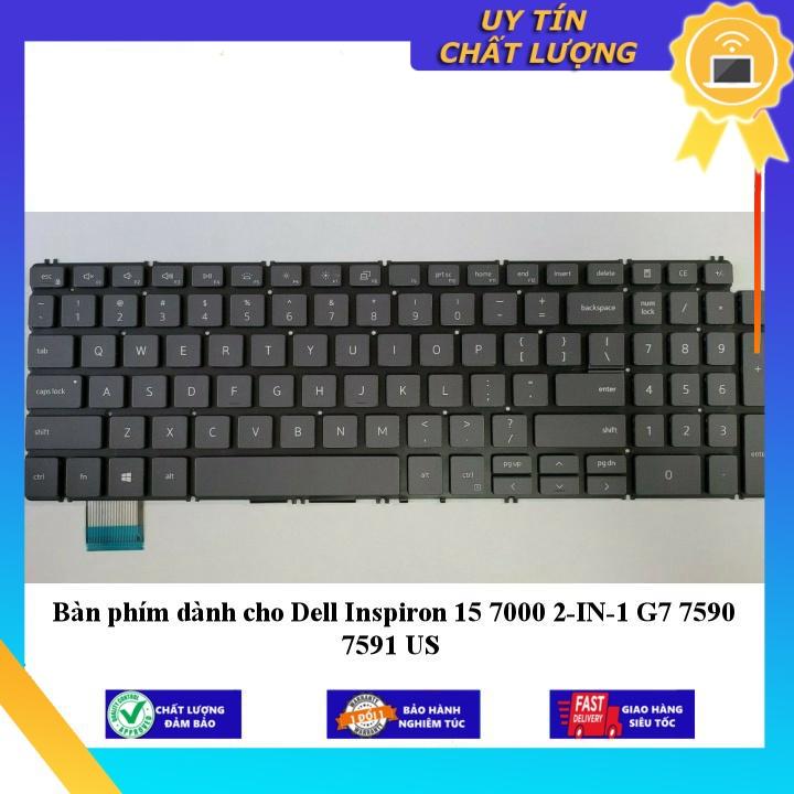 Bàn phím dùng cho Dell Inspiron 15 7000 2-IN-1 G7 7590 7591 US - Hàng Nhập Khẩu New Seal