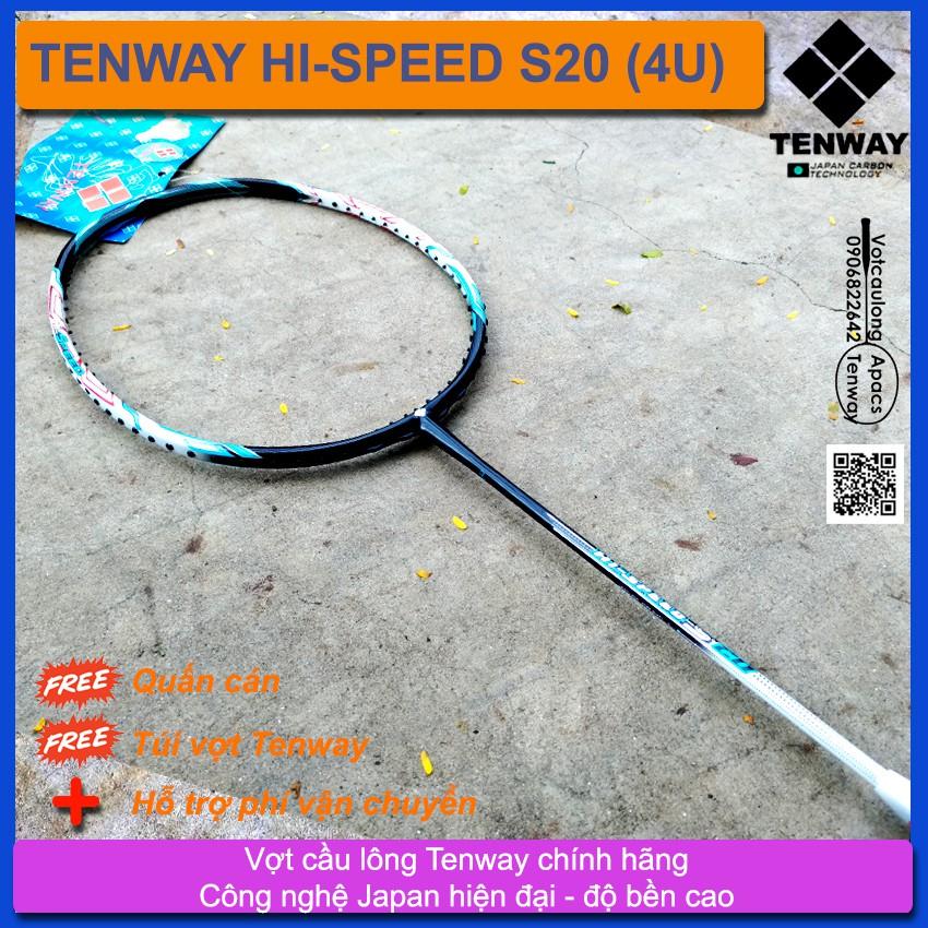 Vợt cầu lông Tenway Hi-Speed S20 (4U) | Vợt nặng đầu chuyên công, trợ lực người chơi, thân nhỏ chống cản gió