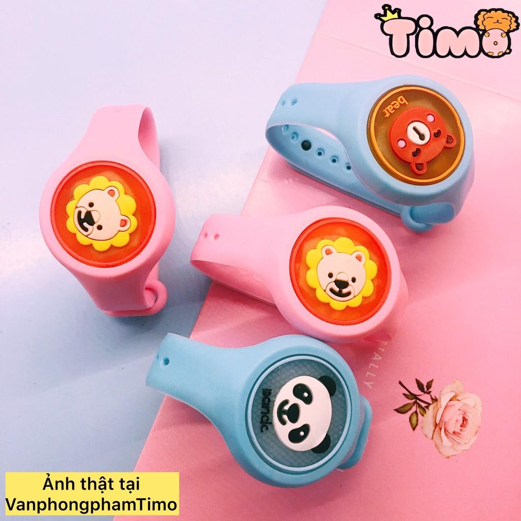 Đồng hồ chống muỗi bằng tinh dầu vòng đeo tay có đèn đồ chơi cho bé trai và gái