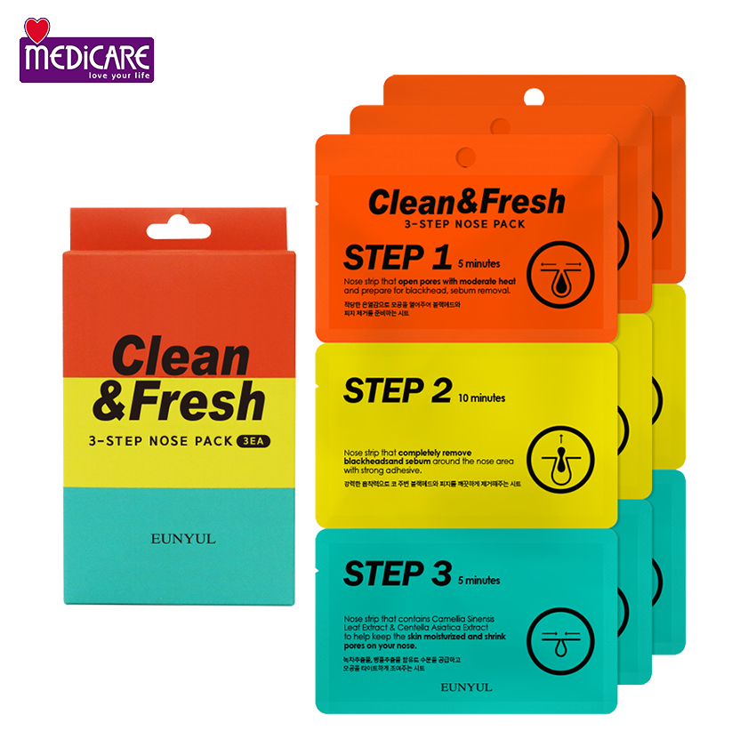 0127037 Miếng lột mũi 3 bước CLEAN & FRESH