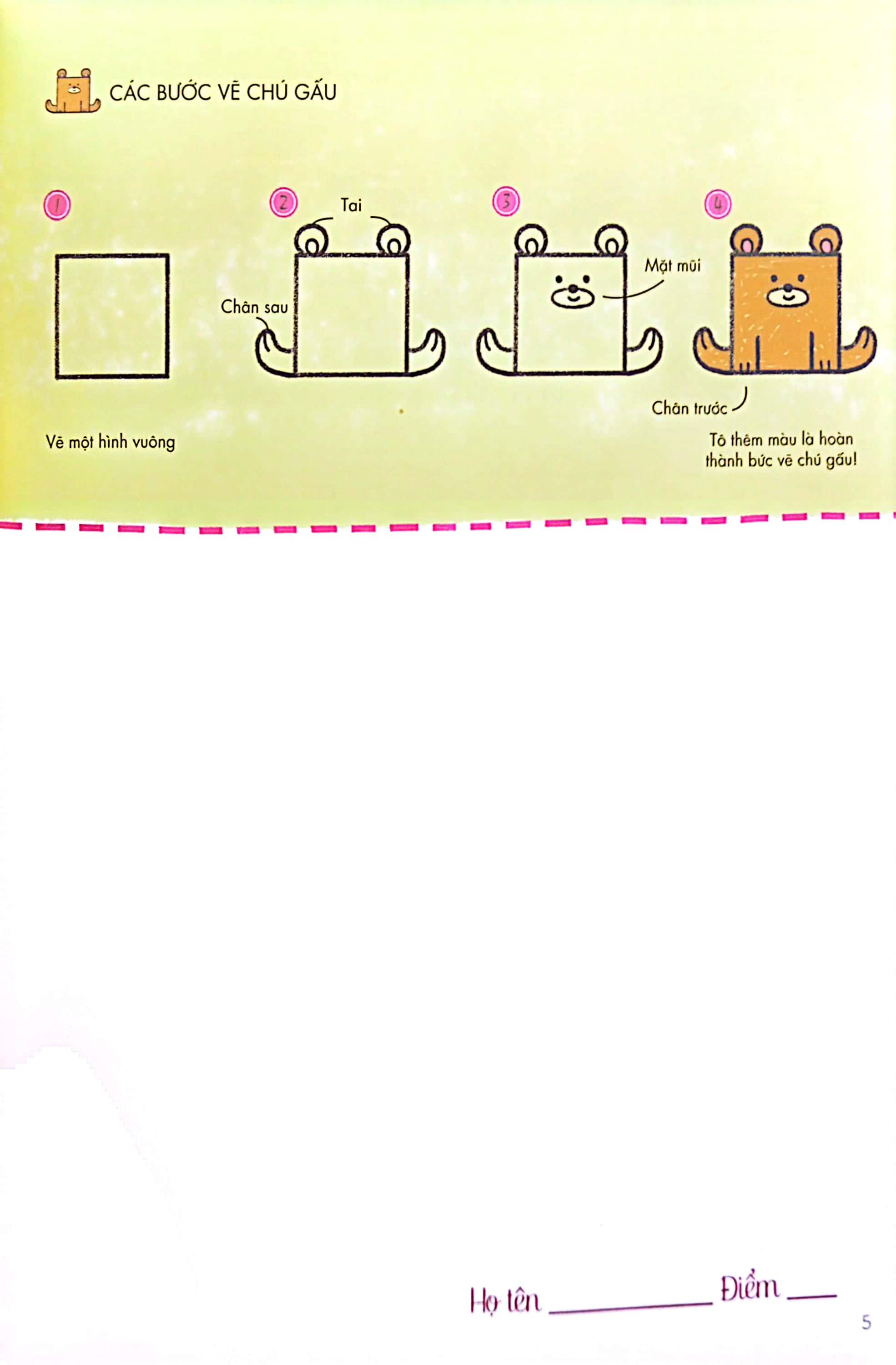 Sách - Bé Tập Làm Họa Sĩ - Tập Vẽ Từ Hình Chữ Nhật
