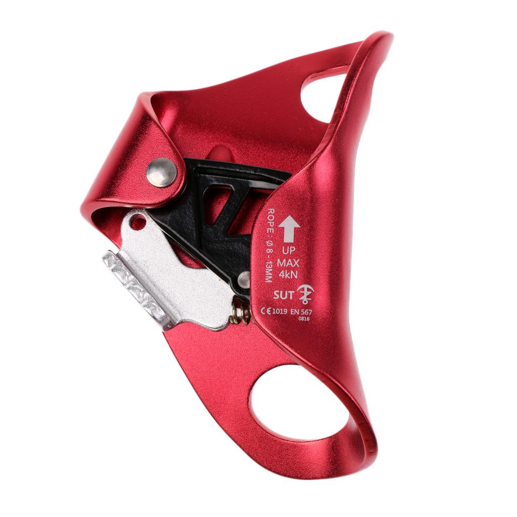Climbing Chest Ascender Abdominal Vertical Rope Climbing Fall Protection Red