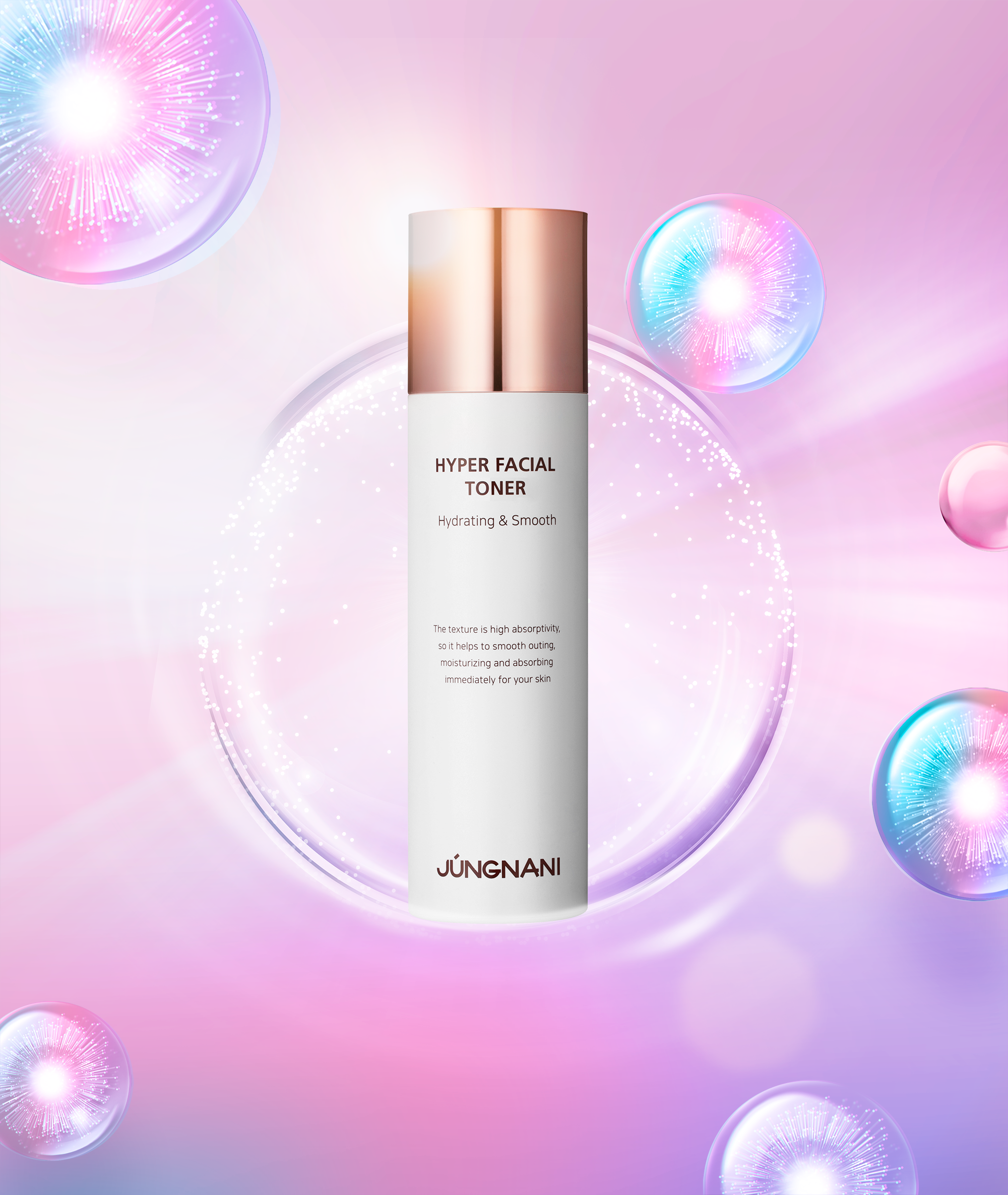 Nước hoa hồng JUNGNANI Toner Hàn Quốc giúp dưỡng trắng, cấp ẩm cho mọi loại da 120ML(Toner)