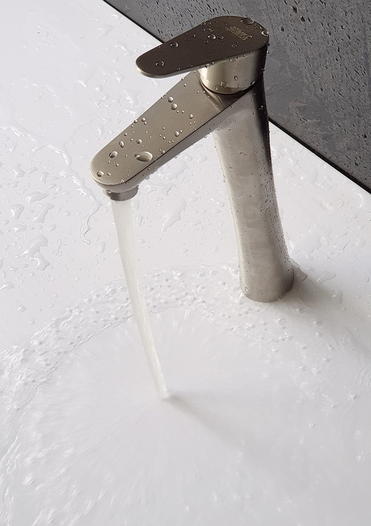 Vòi lavabo điếu nóng lạnh, Inox SUS 304 Eurolife EL-T023