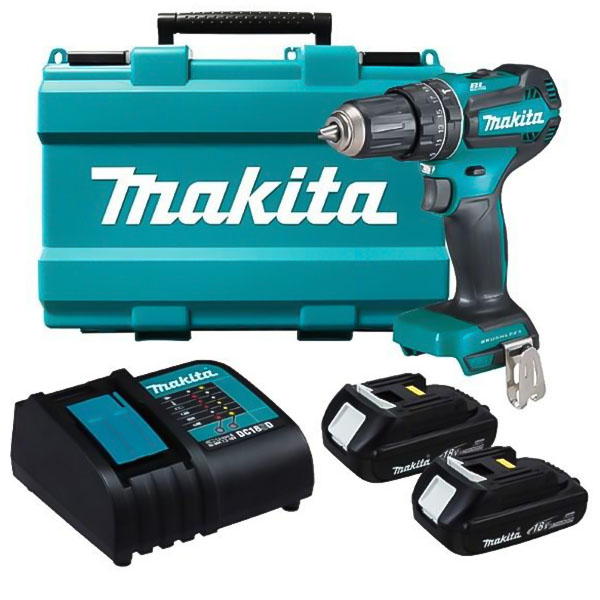 - Máy khoan búa, vặn vít dùng pin Makita DHP485SFE
