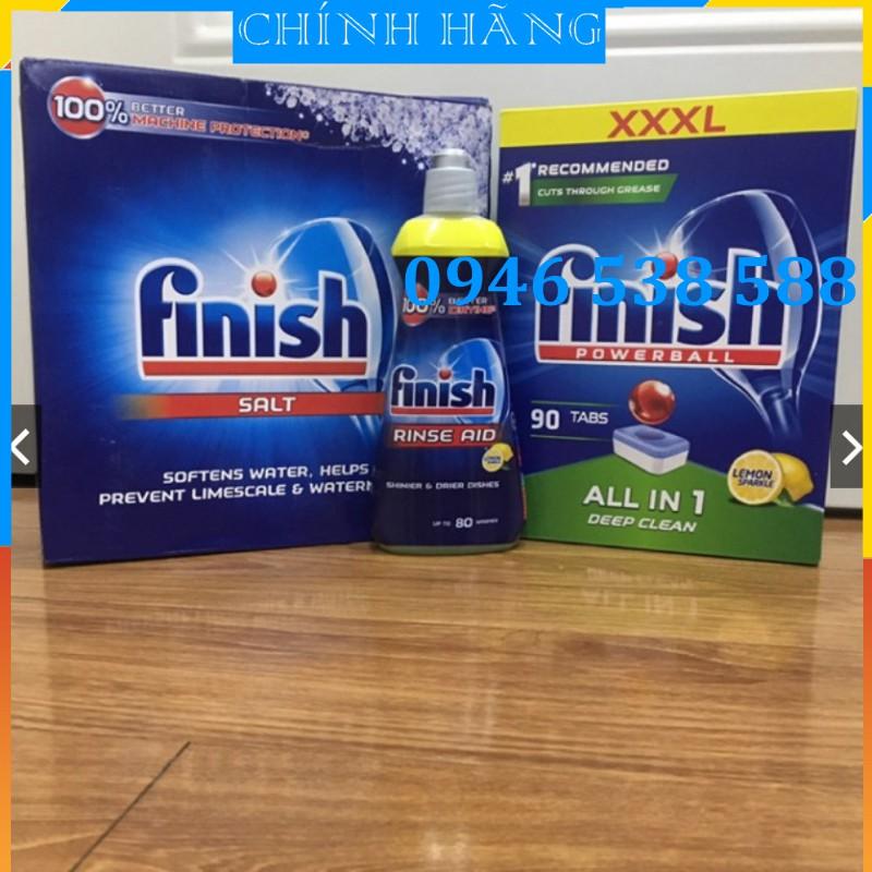 Hình ảnh Combo Viên Rửa Bát Finish 90 Viên +4kg Muối Finish