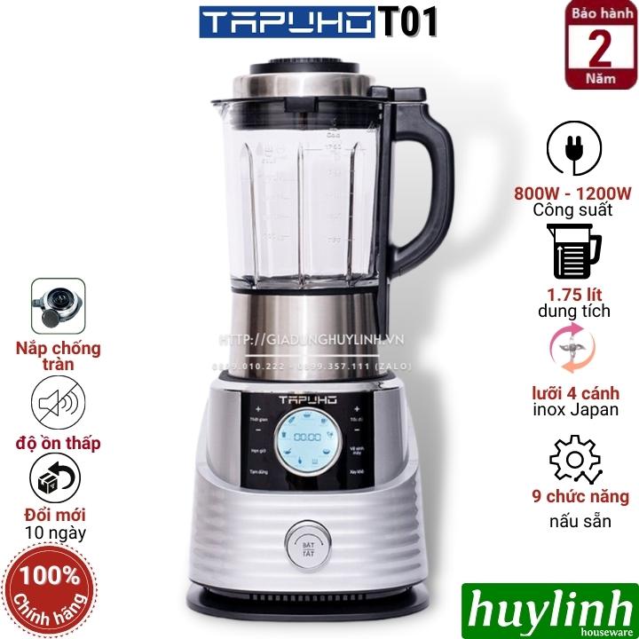 Máy làm sữa hạt đa năng Tapuho T01 - 1.75 lít - Tiếng Việt - Hàng chính hãng