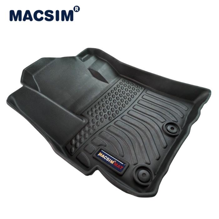 Thảm lót sàn xe ô tô Mitsubishi Mirage G4 Nhãn hiệu Macsim chất liệu nhựa TPV cao cấp màu đen