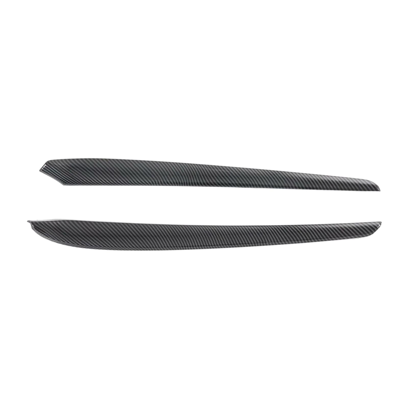 2 Pieces Door Set Decoration for Tesla Model Y Carbon Fiber Protection ABS