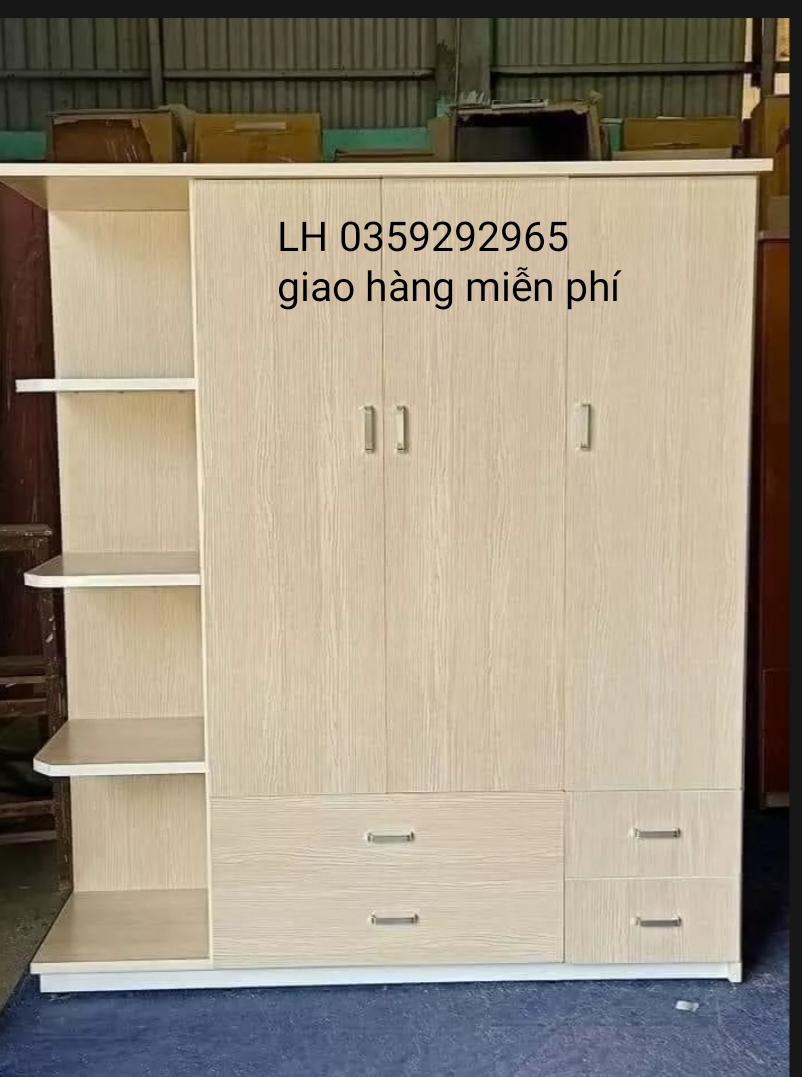 Tủ nhựa đài Loan 3 cánh 1 kệ