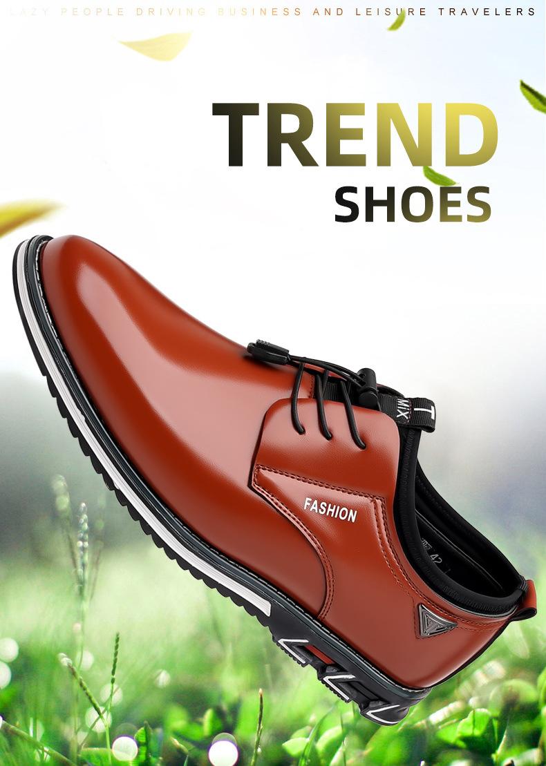 Giày thể thao da mùa xuân nam cộng với kích thước 38-50 giày nam bình thường giày da rắn kinh doanh thể thao phẳng tròn ánh sáng Color: 9907-Blue Shoe Size: 38