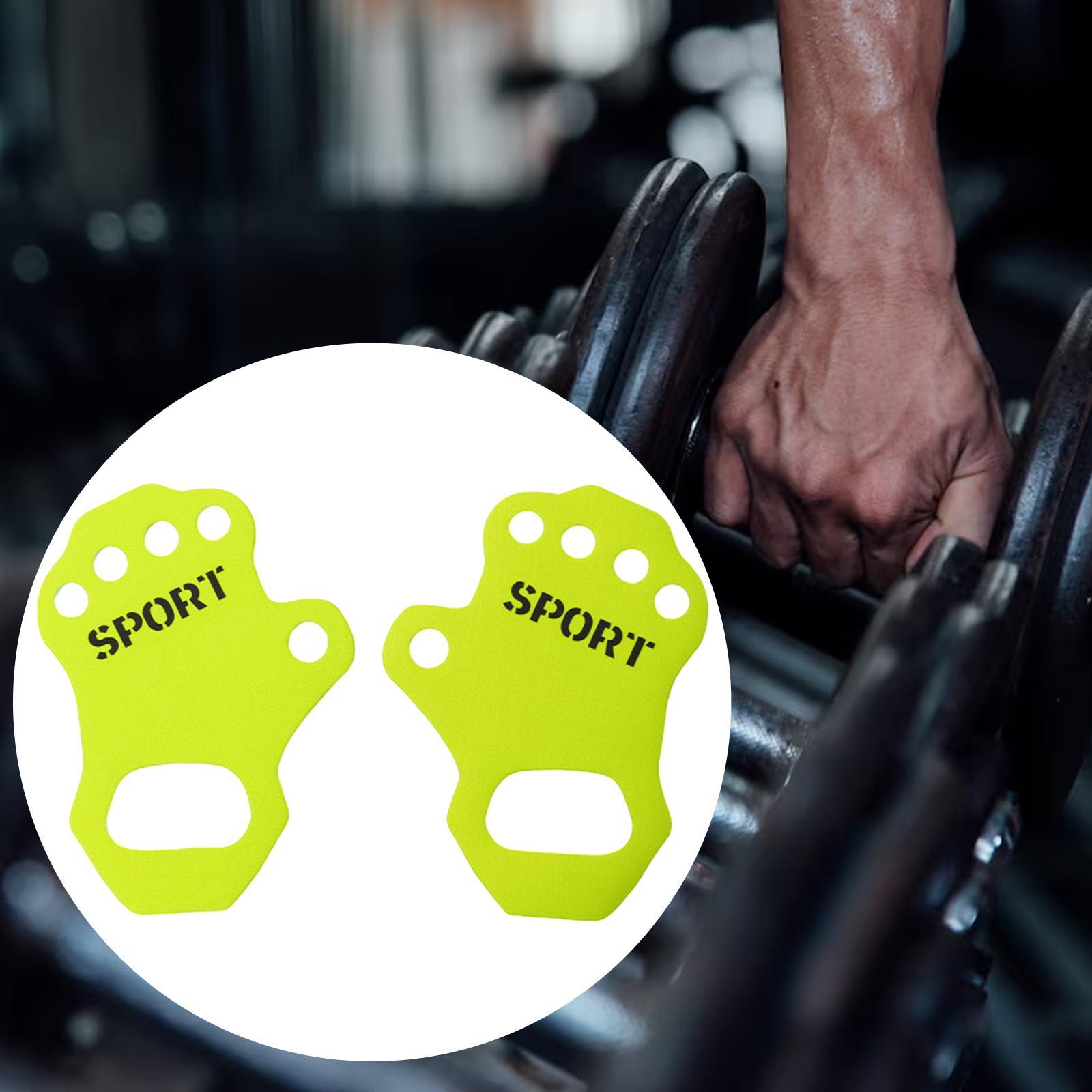 Weightlifting Grip Pads Weight Lifting Gloves Hand Grips Comfort Hand Support Wraps Workout Gloves for Men Women Powerlifting