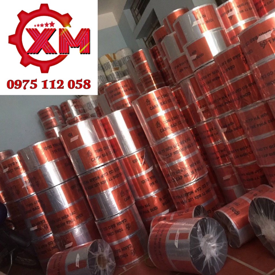 Băng cảnh báo bên dưới có cáp điện chôn ngầm 500met