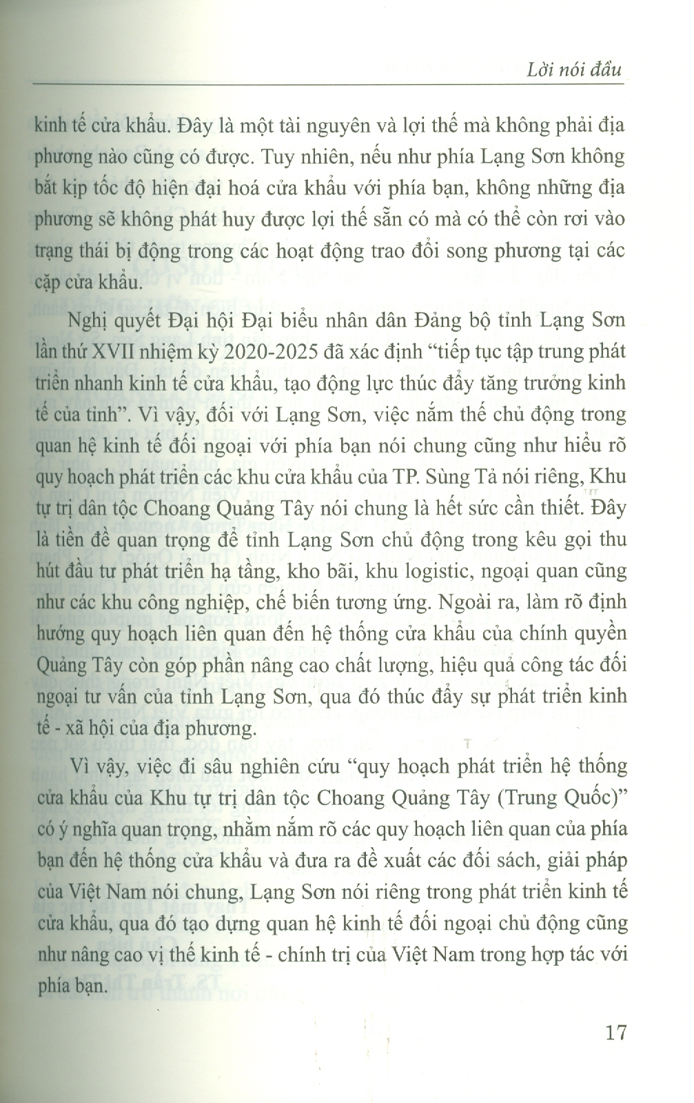 Quy Hoạch Cửa Khẩu Khu Tự Trị Dân Tộc Choang Quảng Tây (Trung Quốc) Và Hàm Ý Đối Với Việt Nam (Sách chuyên khảo)
