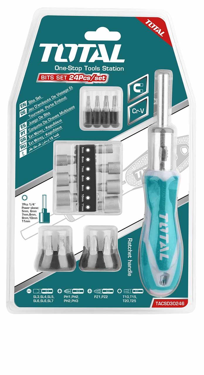 BỘ 24 TUA VÍT TOTAL TACSD30246 - HÀNG CHÍNH HÃNG
