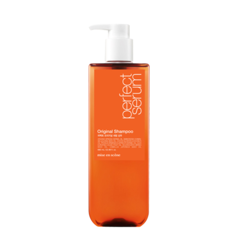 Dầu gội Serum dưỡng tóc mềm mượt, vào nếp, hỗ trợ phục hồi tóc hư tổn Mise en Scène Shampoo Hàn Quốc 680ml