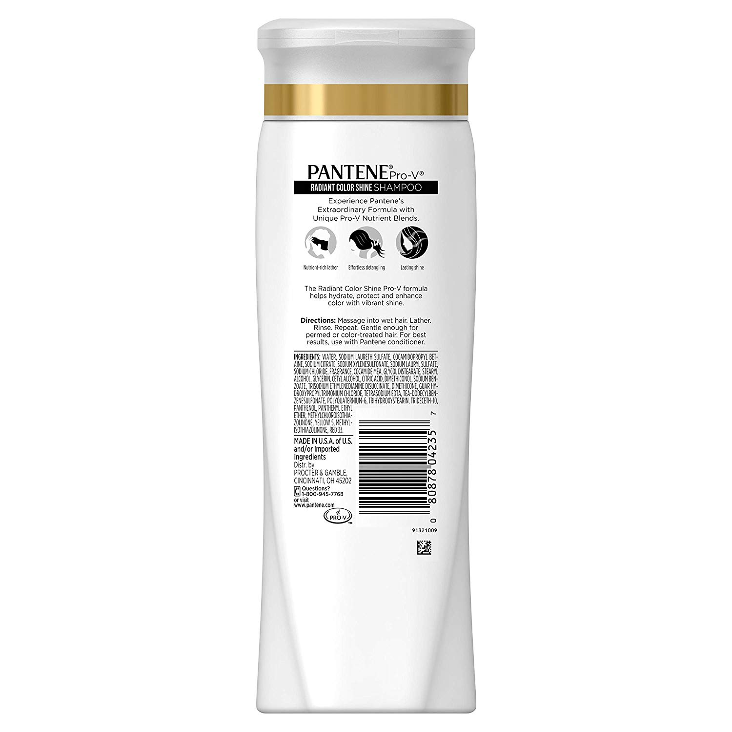 Dầu gội Pantene Pro-V Radiant Color Shine 375ml dành cho tóc nhuộm - USA