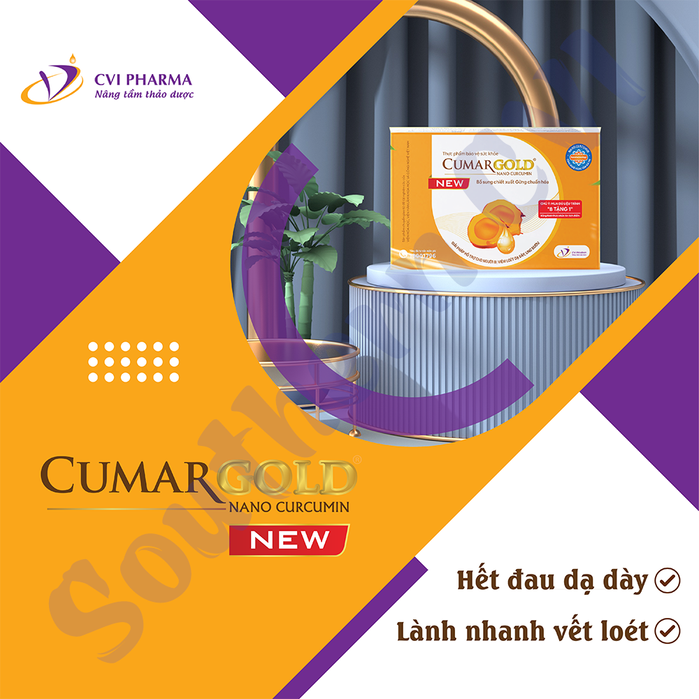 CumarGold New Hộp 30 Viên - Hỗ Trợ Đau Dạ Dày Lành Nhanh Vết Loét