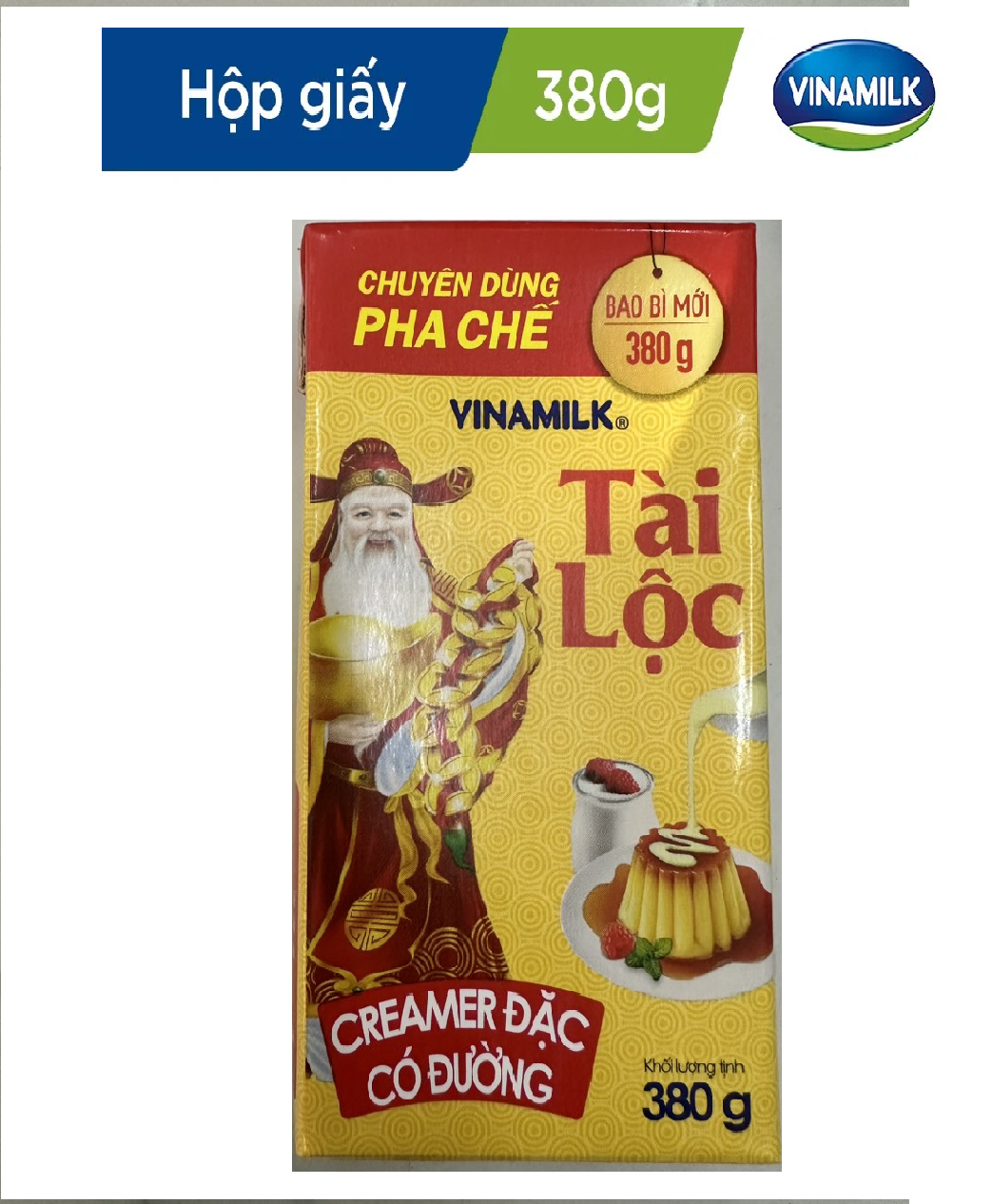 Combo Creamer đặc có đường Vinamilk Tài Lộc  - Hộp Giấy 380g 