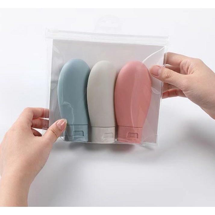 Set 3 Lọ chiết mỹ phẩm, dầu gội du lịch siêu tiện lợi