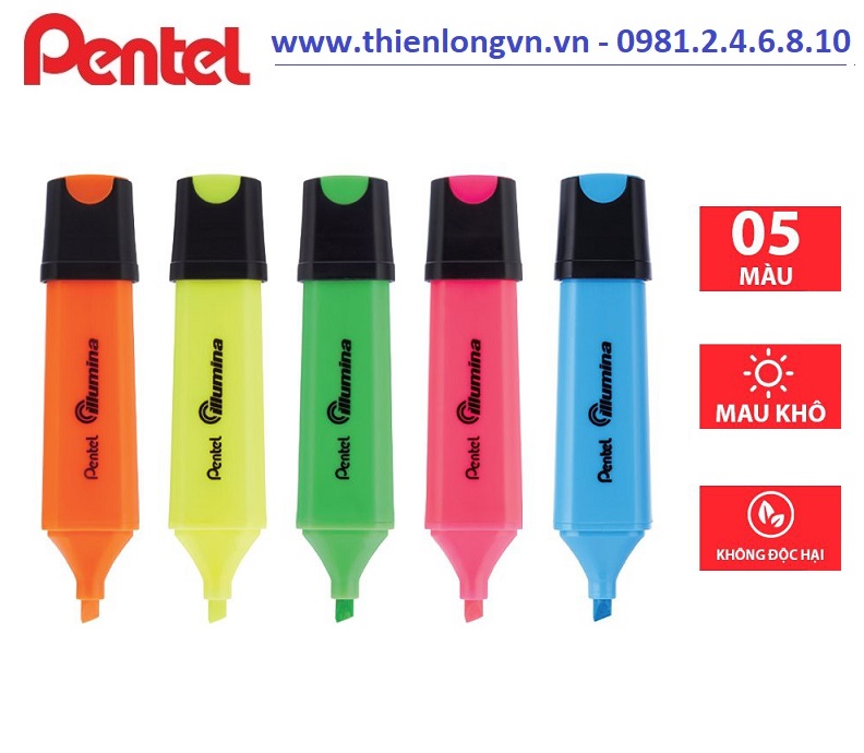 Bút nhớ dòng Illumina Pentel – SL60 màu xanh biển