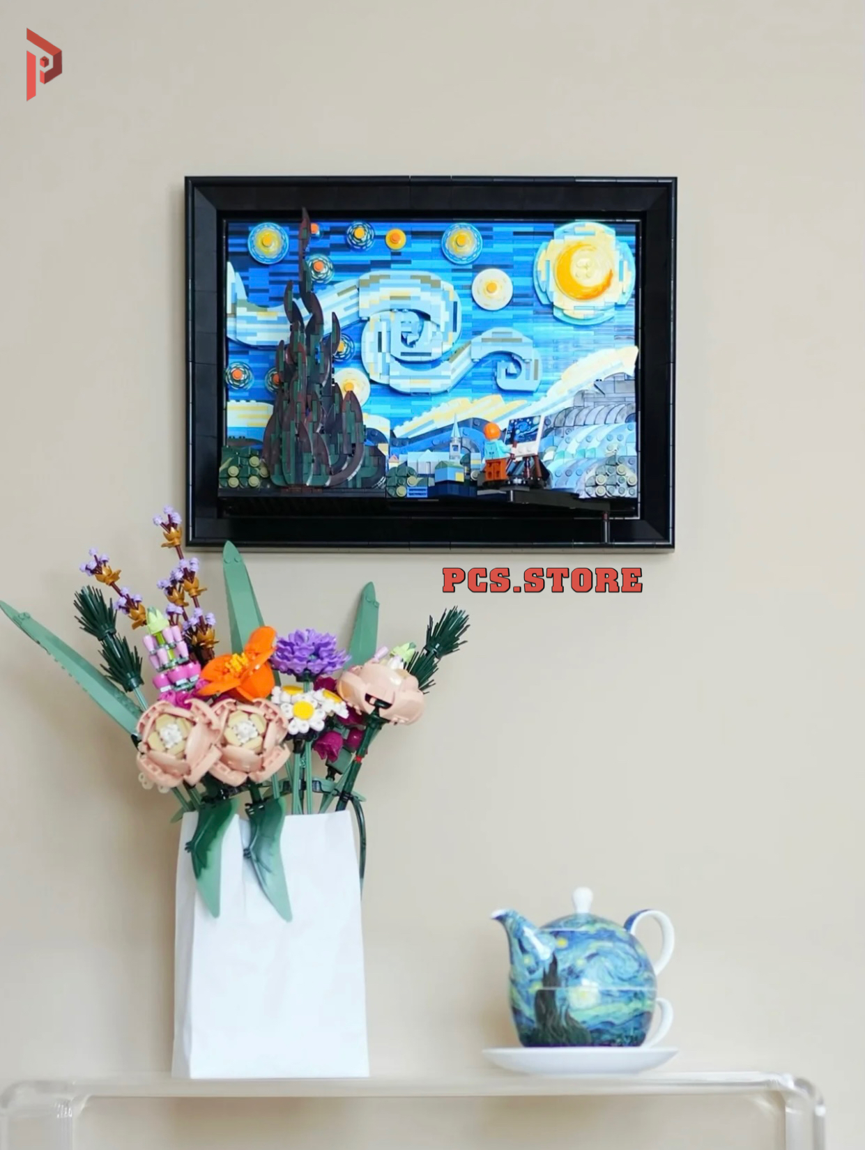 Đồ Chơi Lắp Ráp Mô Hình Tranh Van Goh Starry Night - PCS STORE