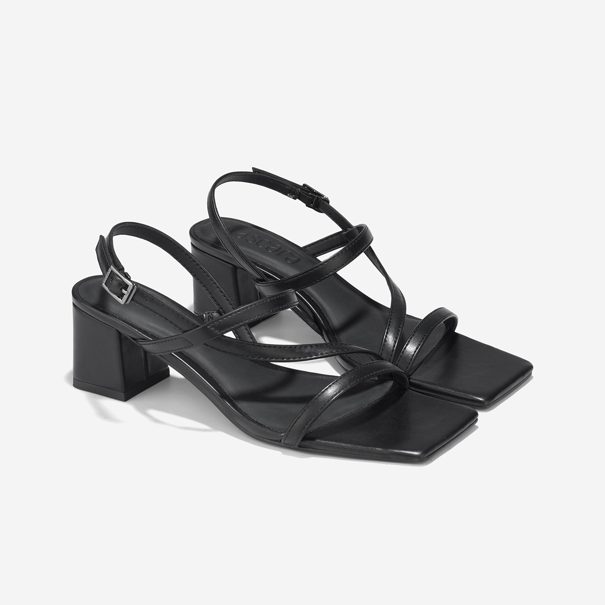 Vascara Giày Strappy Sandal Gót Trụ - SDN 0797