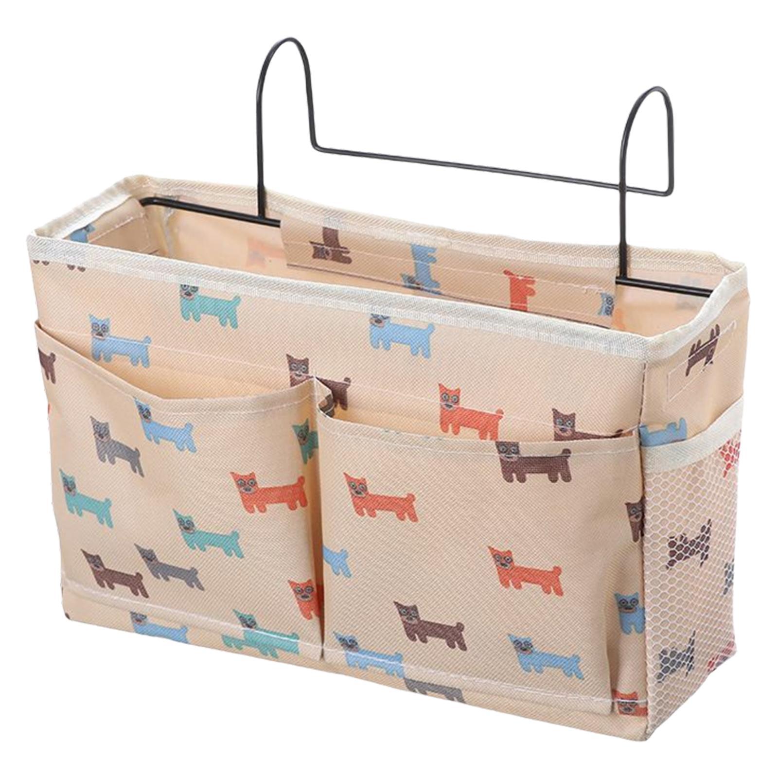 Bedside Caddy-Sundries Bag Hanging Bunk Bed Storage Organizer, Bedside Pocket Storage Bag for Mobile