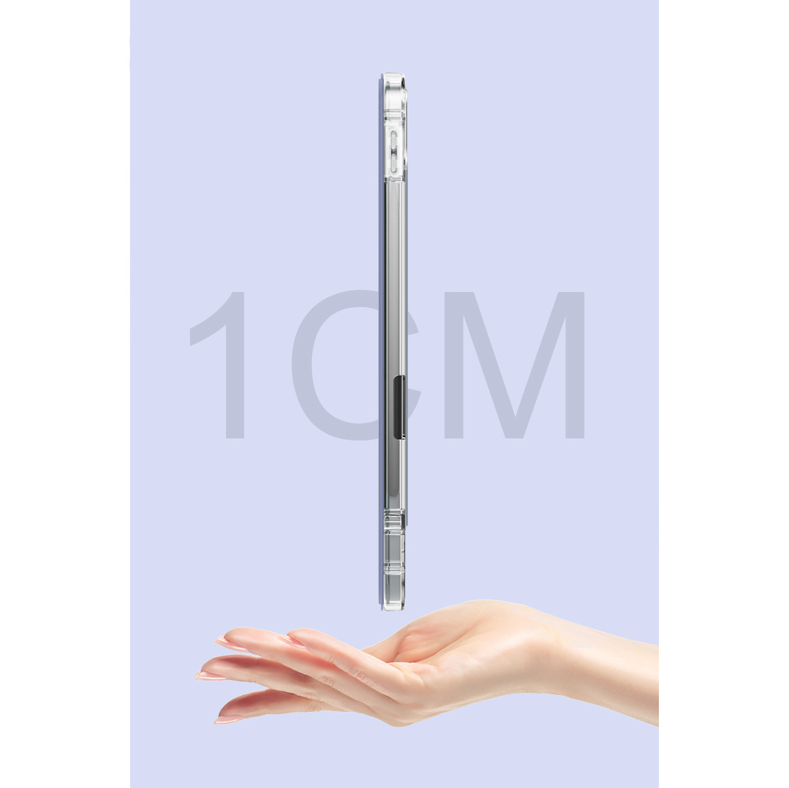 Bao da Cover Cho Máy Tính Bảng Xiaomi Mi Pad 5 / 5 Pro 11 Inch Lưng Trong Suốt Có Khe Đựng Viết Smart Cover