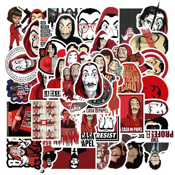 Sticker dán cao cấp Money Heist Cực COOL ms#119