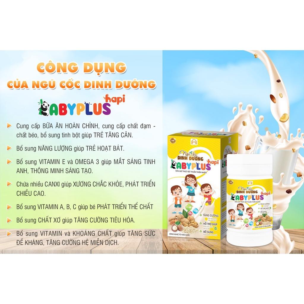 Ngũ Cốc Dinh Dưỡng Babyplus Hapi cung cấp dinh dưỡng cho bé từ 6 tháng trở lên