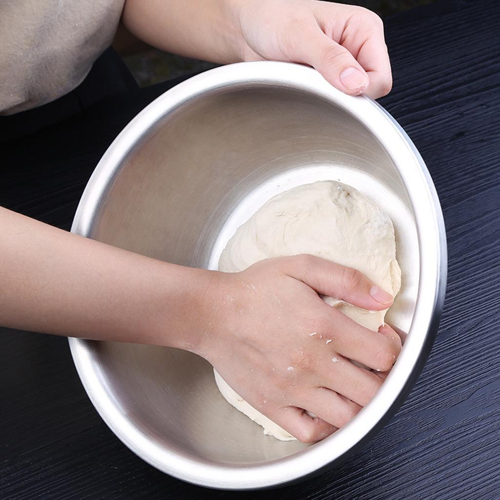 Stainless Steel Mixing Bowl Bake Prep Bowl Salad Food Serving Bowl