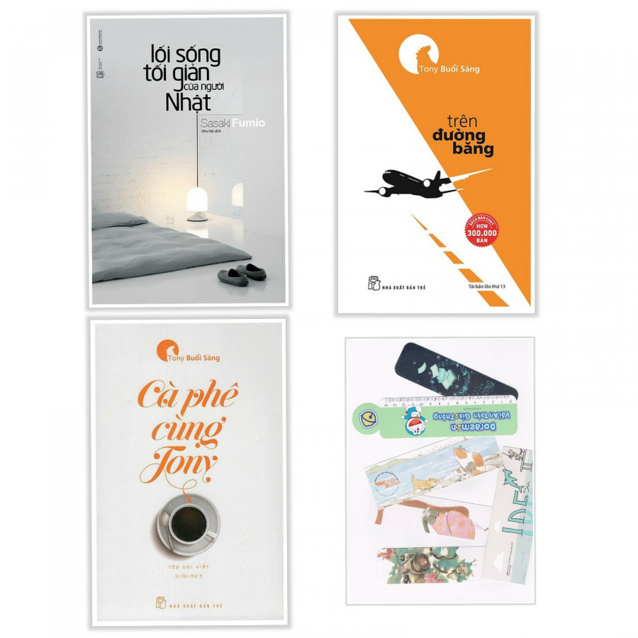 Combo Sách Lối Sống Tối Giản Người Nhật, Trên Đường Băng và Cà Phê Cùng Tony - Tặng kèm bookmark PĐ