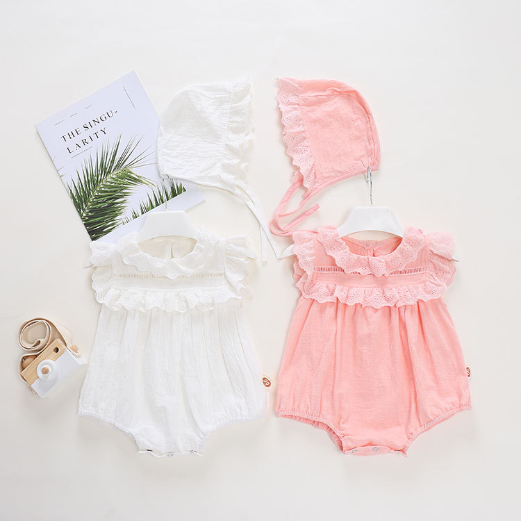 Bodysuit cho bé, áo liền quần kèm mũ cực xinh cho bé gái từ 7-15kg