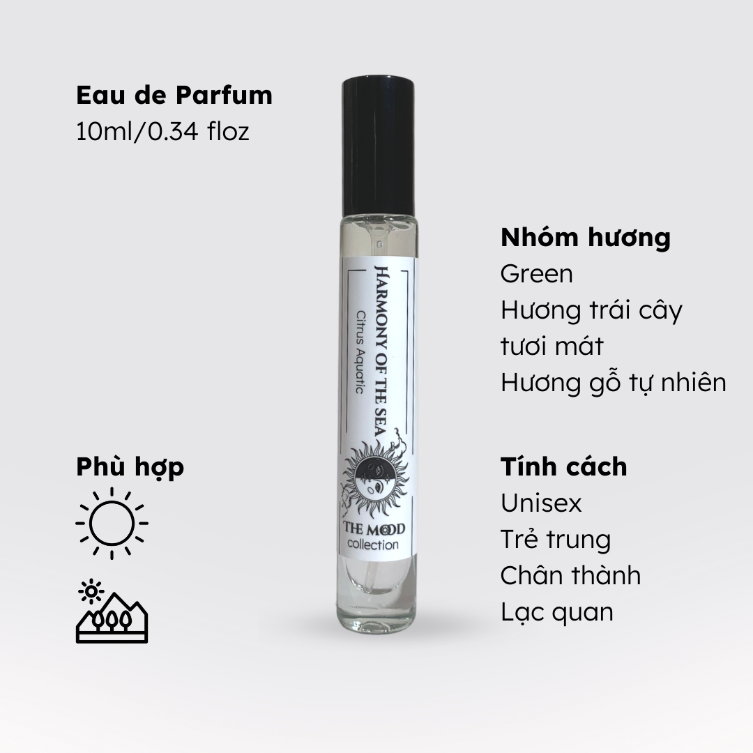 Nước hoa unisex trẻ trung, chân thành, lạc quan No.24 (Harmony Of The Sea) Morra - dạng xịt