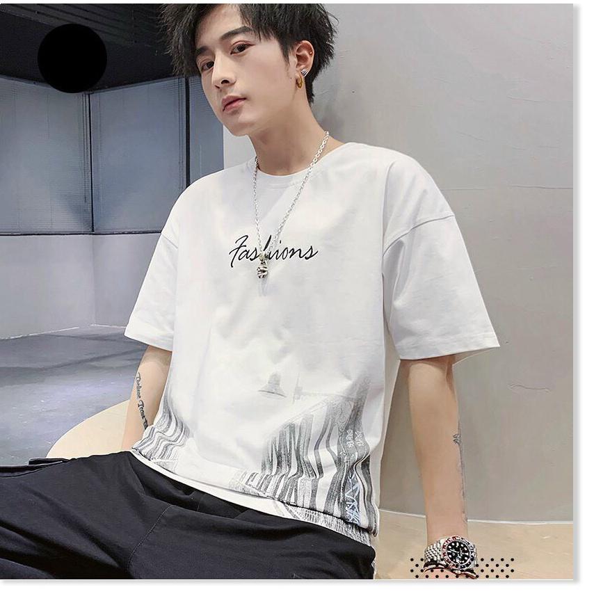 ÁO THUN NAM TAY LỠ CỰC ĐẸP , PHONG CÁCH HÀN QUỐC CHO CÁC BẠN NAM THỜI TRANG LANA FASHION