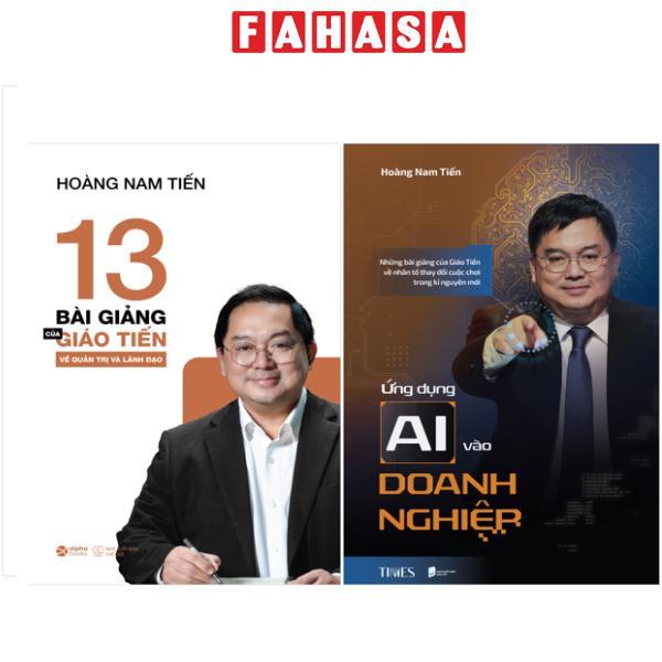 Sách - Combo Sách 13 Bài Giảng Của Giáo Tiến Về Quản Trị Và Lãnh Đạo + Ứng Dụng AI Vào Doanh Nghiệp - Những Bài Giảng Của Giáo Tiến Về Nhân Tố Thay Đổi Cuộc Chơi Trong Kỉ Nguyên Mới (Bộ 2 Cuốn)