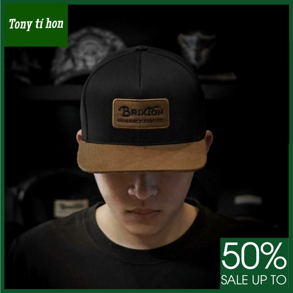 Tony tí hon -  Mũ/nón kết lưỡi trai Snapback BT đen nâu  thời trang nam nữ cao cấp