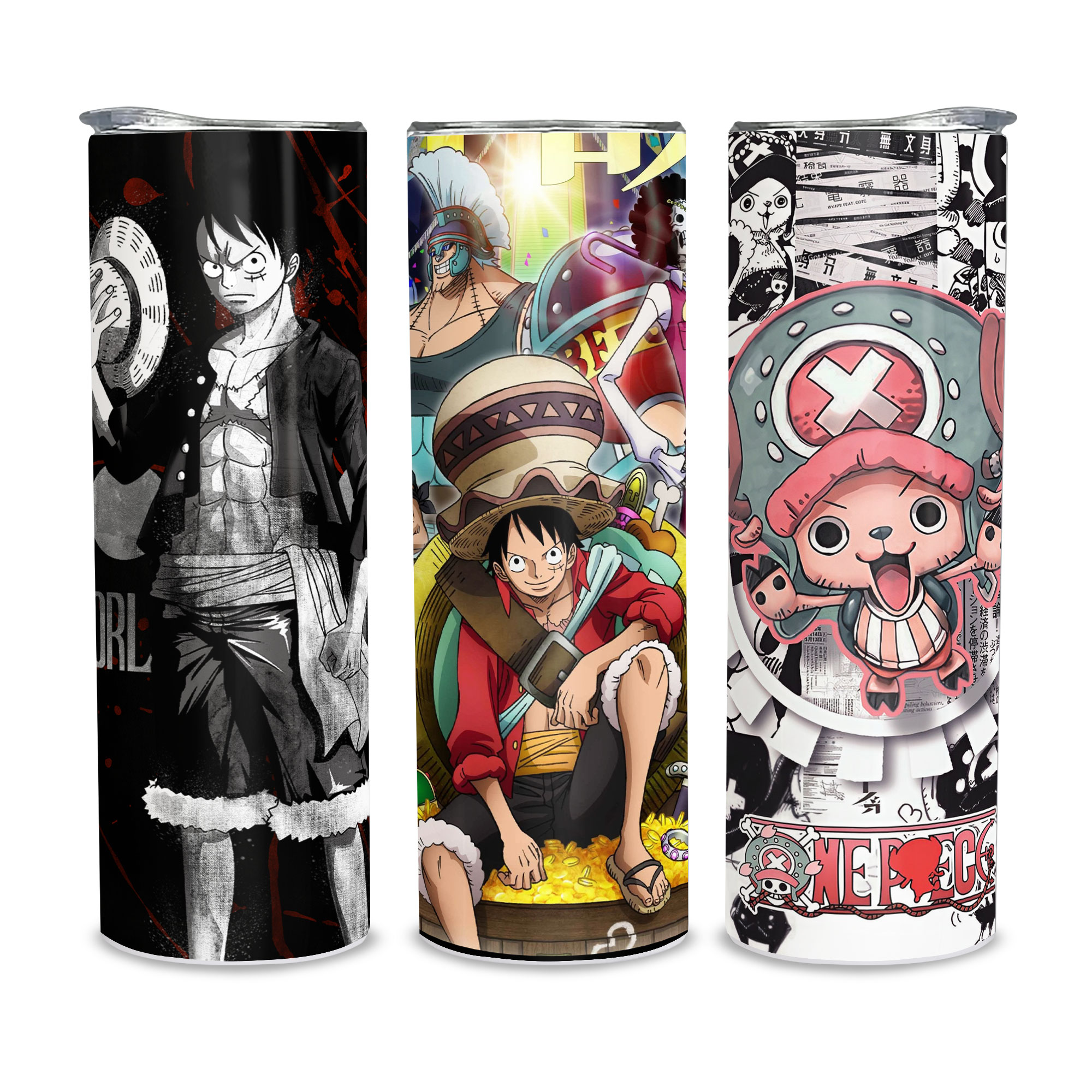 Bình nước One Piece - Bình giữ nhiệt One Piece - Ly giữ nhiệt One Piece - Bình giữ nhiệt 2 lớp thép không gỉ SUS 304 - 600ml