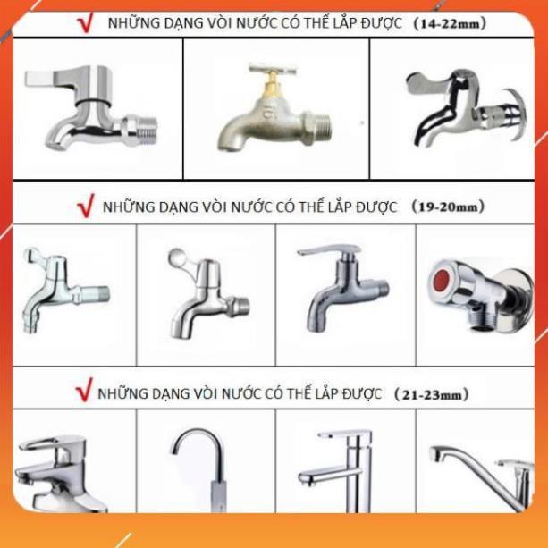 Vòi Xịt️Evoucher Bộ dây vòi xịt nước rửa xe, tưới cây , tăng áp 3 lần, loại 20m 206701-2 đầu đồng, cút, nối đồng nhựa