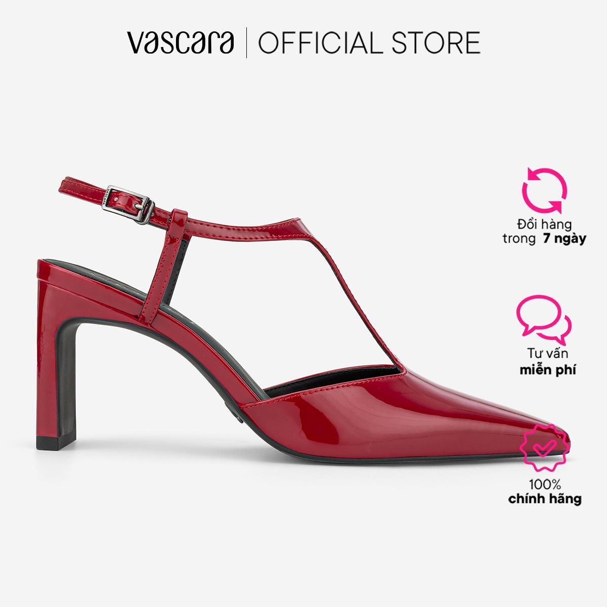 Vascara Giày Bít Mũi T-Strap - BMN 0715