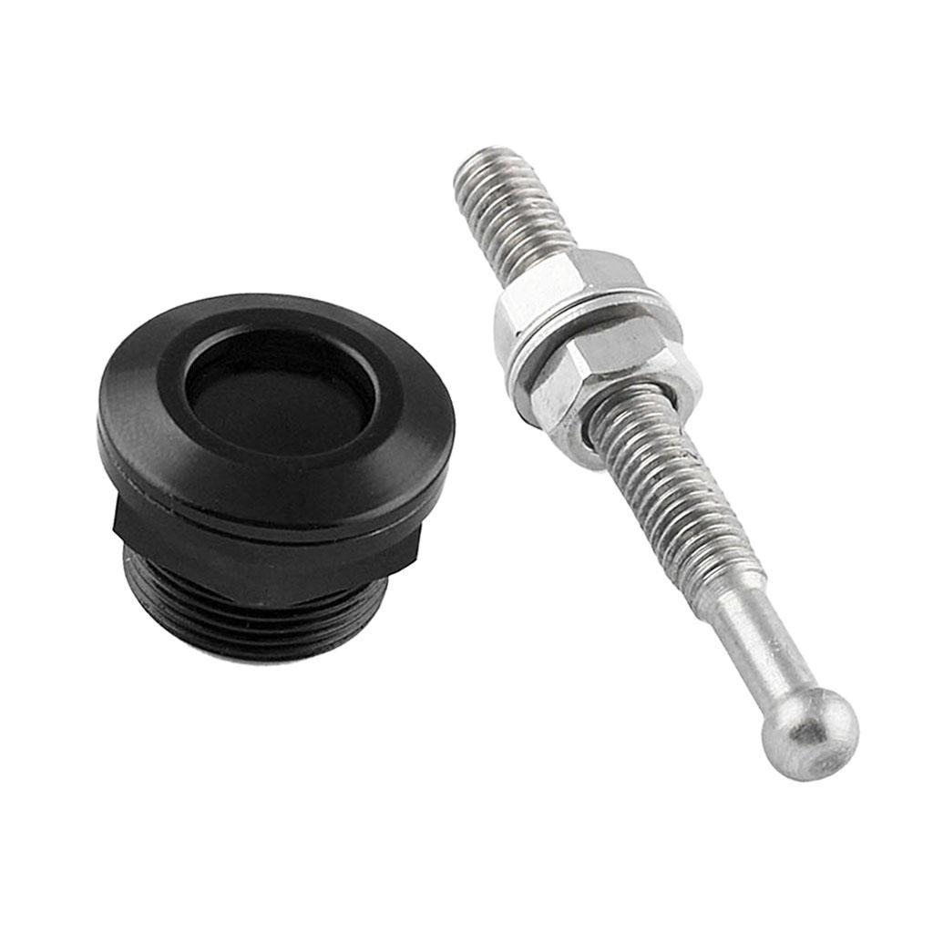 2Pcs 22mm Quick Release Latch Fastener Hood Push Button Billet Pins Lock+Screw