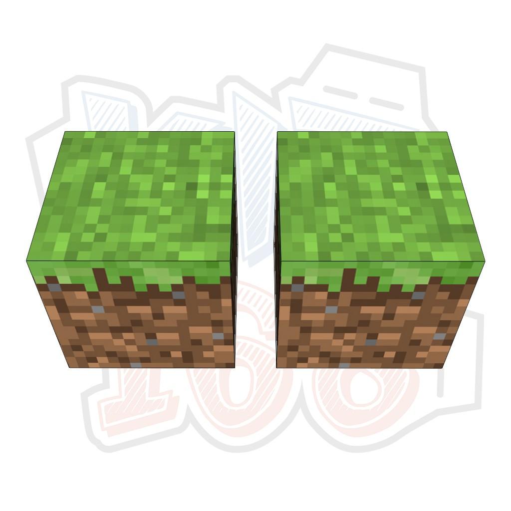 Mô hình giấy Minecraft GRASS block