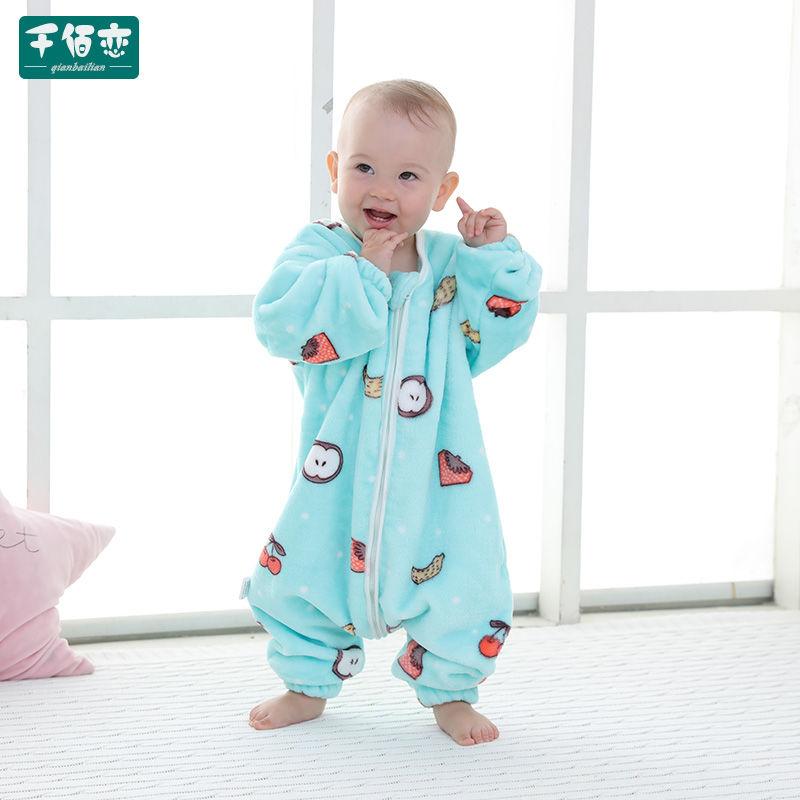 2021 Đầm Ngủ Túi Xe Đẩy Trẻ Em Bao Cho Bé Sơ Sinh Hoa Văn Hoạt Hình Trẻ Em Giường Chơi Chia Chân Mùa Đông Ấm Áp Chống Tipi sleepsacks