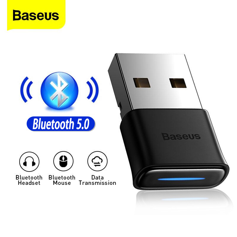 Bộ phát USB Bluetooth Baseus Bộ chuyển đổi Bluetooth 5.0 không dây cho PC Bluetooth 4.0 Bộ phát âm thanh Dongle cho Win 11/10/8 / XP / Vista / XBOX ONE S Tay cầm-Hàng Chính Hãng