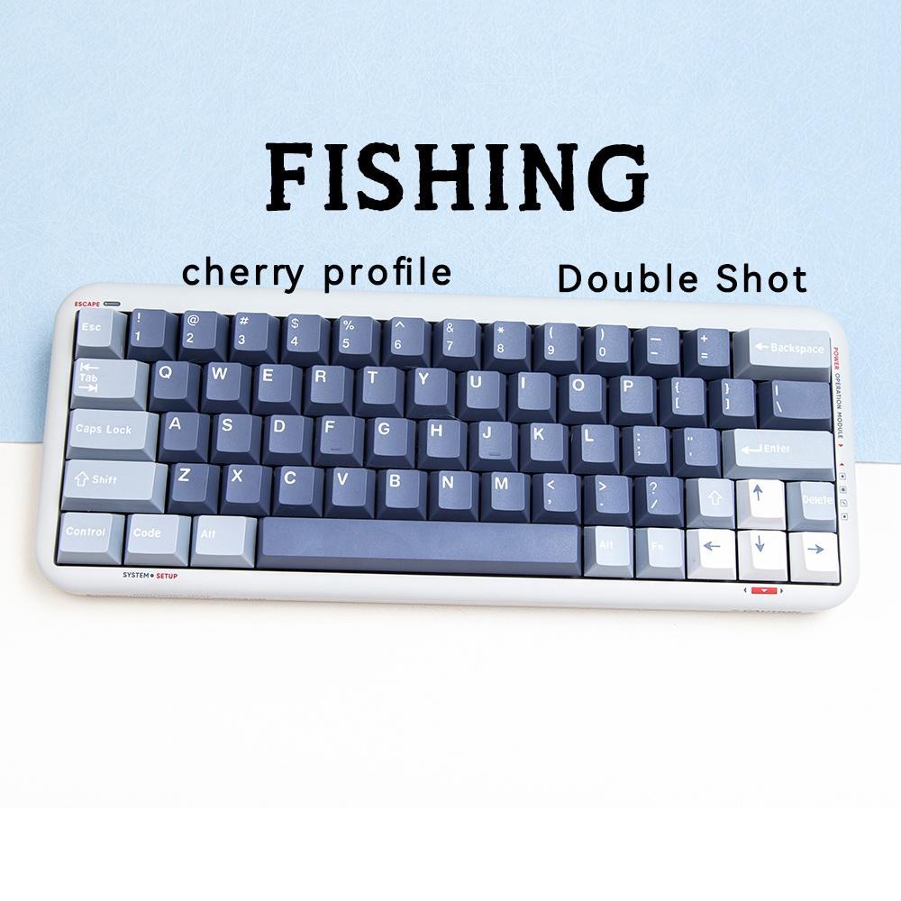 173keys Fish theme keycaps/Double shot/Cherry profile/PBT material mechanical keyboard keycap set