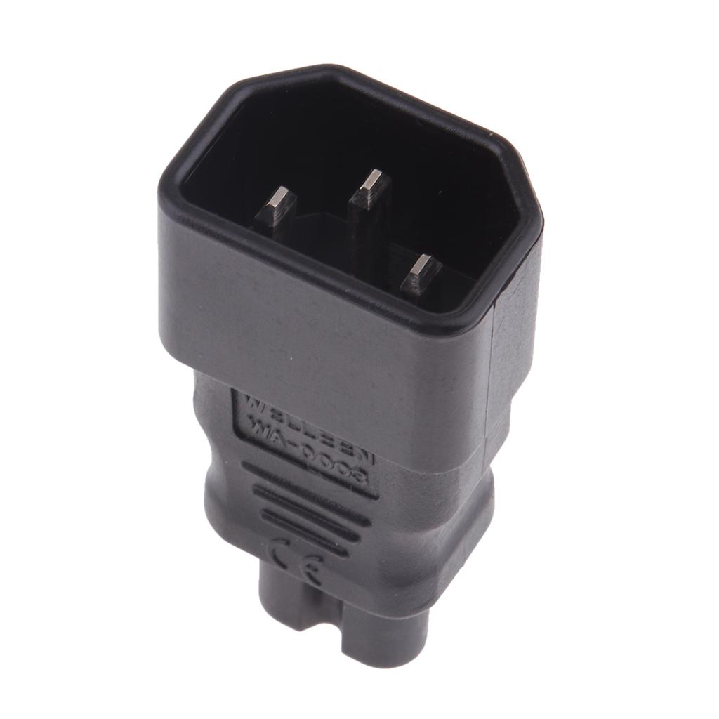 Đa Năng IEC 320 C14 Để C7 Chuyển Đổi Adapter Kết Nối Nguồn Cắm