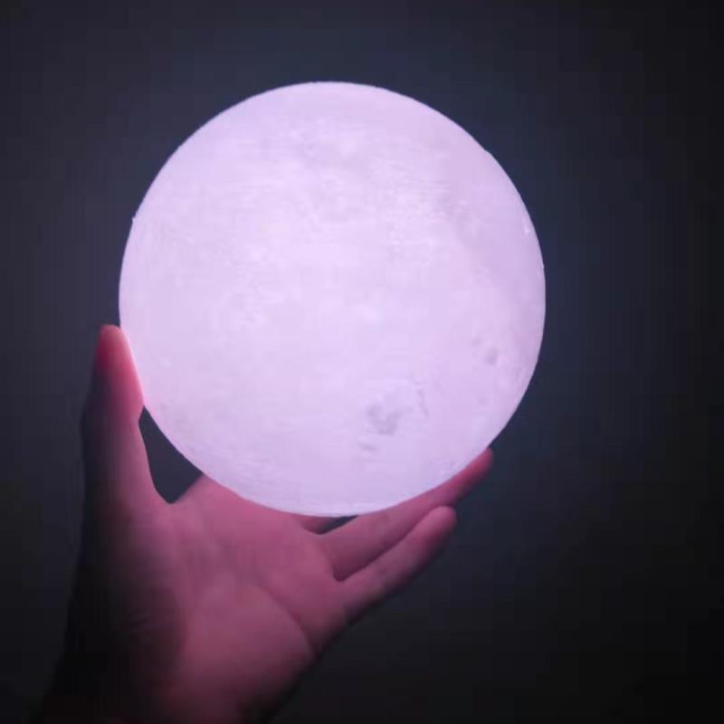 Đèn ngủ mặt trăng Moon Light 3D - đổi 7 màu - 15cm